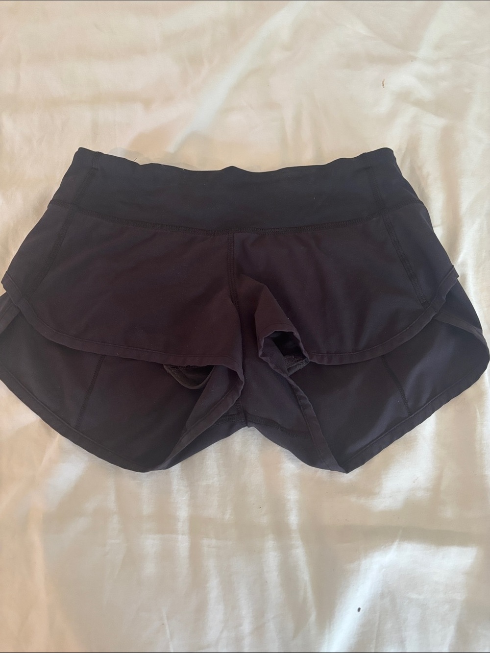 lululemon athletica Black Layered Running Shorts